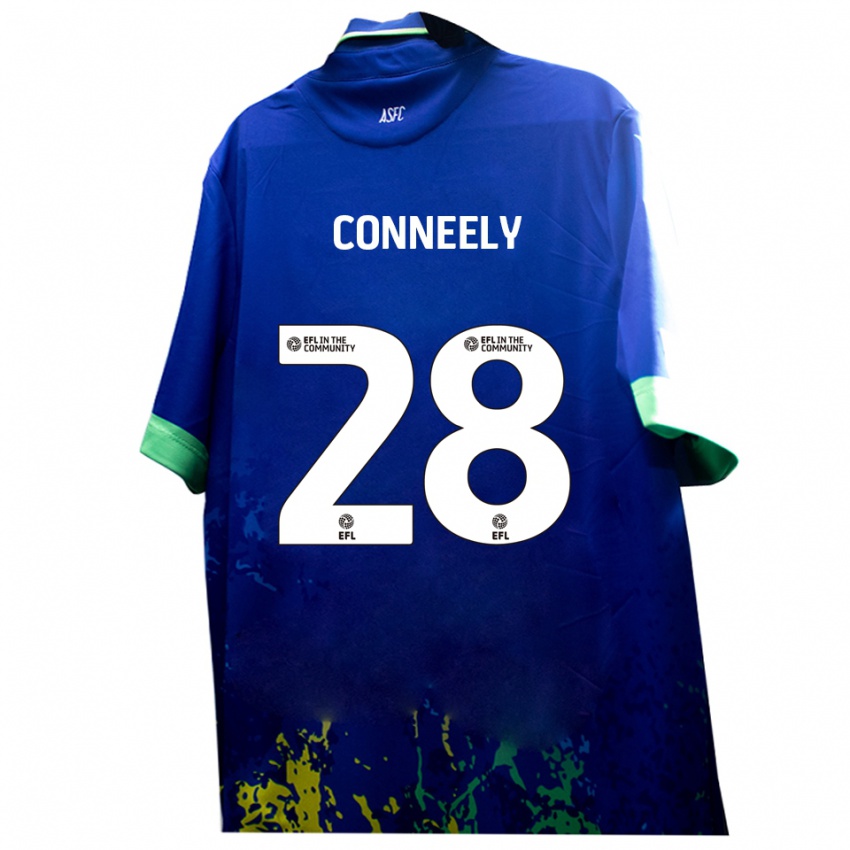 גברים שיימוס קונילי #28 כחול צהוב הרחק ג'רזי 2025/26 חולצה קצרה