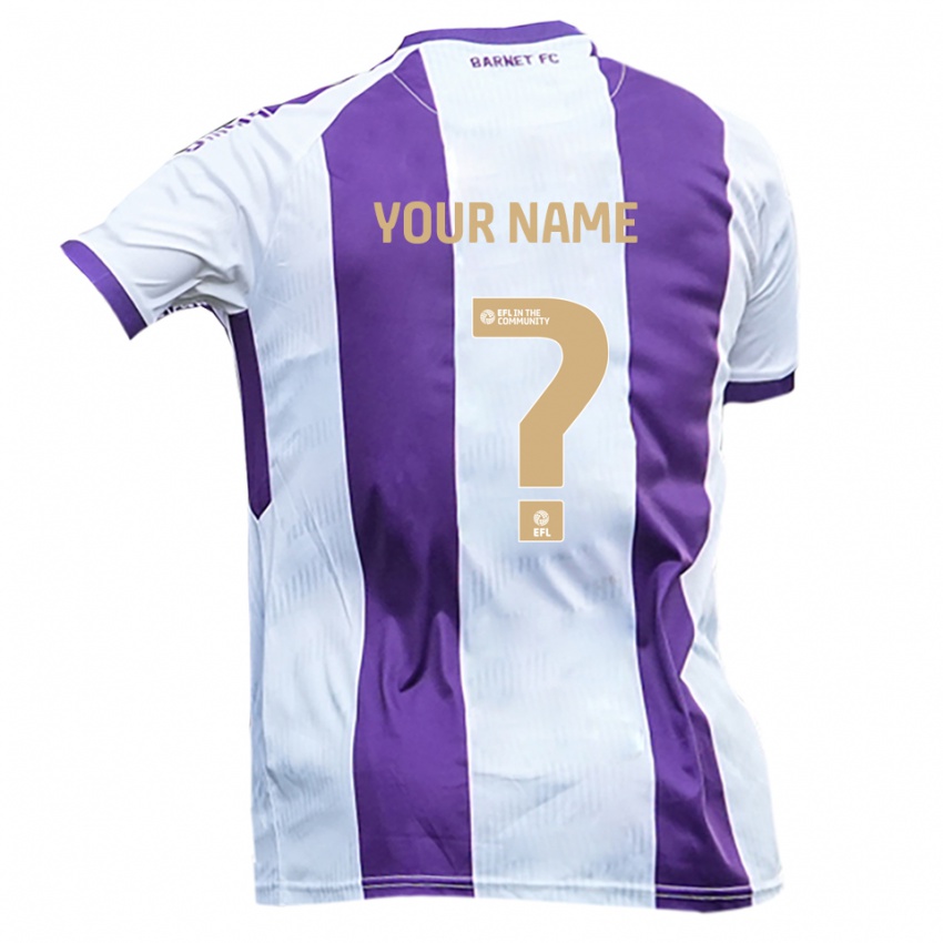 גברים השם שלך #0 לבן סגול הרחק ג'רזי 2025/26 חולצה קצרה