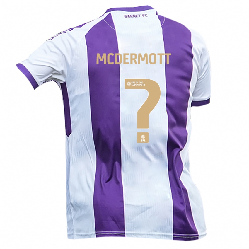 גברים Sarah Mcdermott #0 לבן סגול הרחק ג'רזי 2025/26 חולצה קצרה