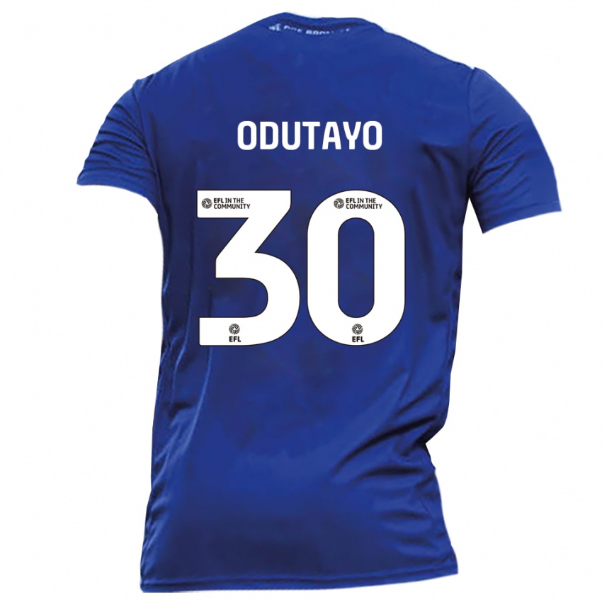גברים אידריס אודוטיו #30 כחול לבן הרחק ג'רזי 2025/26 חולצה קצרה