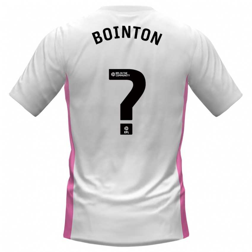 גברים Oliver Bointon #0 לבן אדום הרחק ג'רזי 2025/26 חולצה קצרה