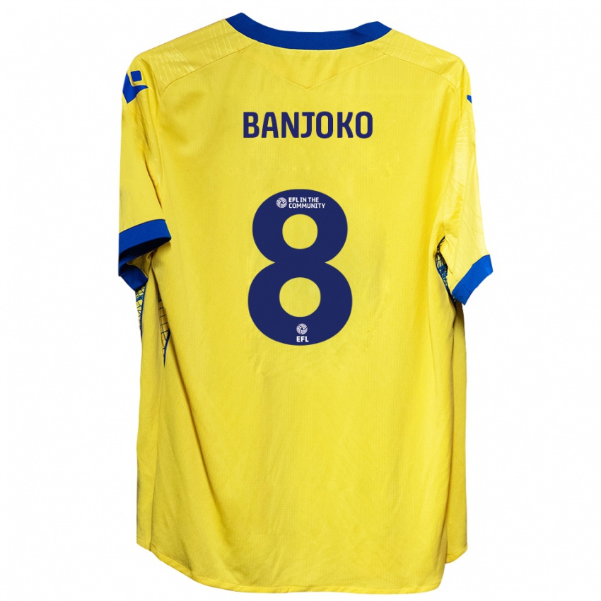 גברים Daniel Banjoko #8 צהוב כחול הרחק ג'רזי 2025/26 חולצה קצרה