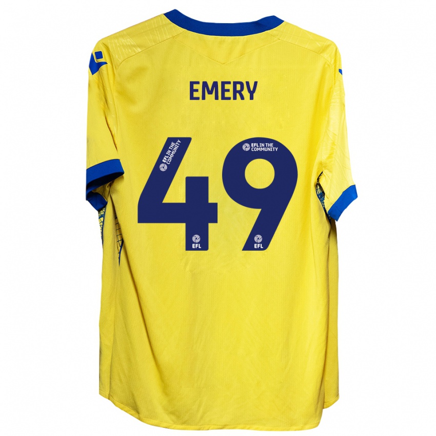 גברים לנוקס אמרי #49 צהוב כחול הרחק ג'רזי 2025/26 חולצה קצרה