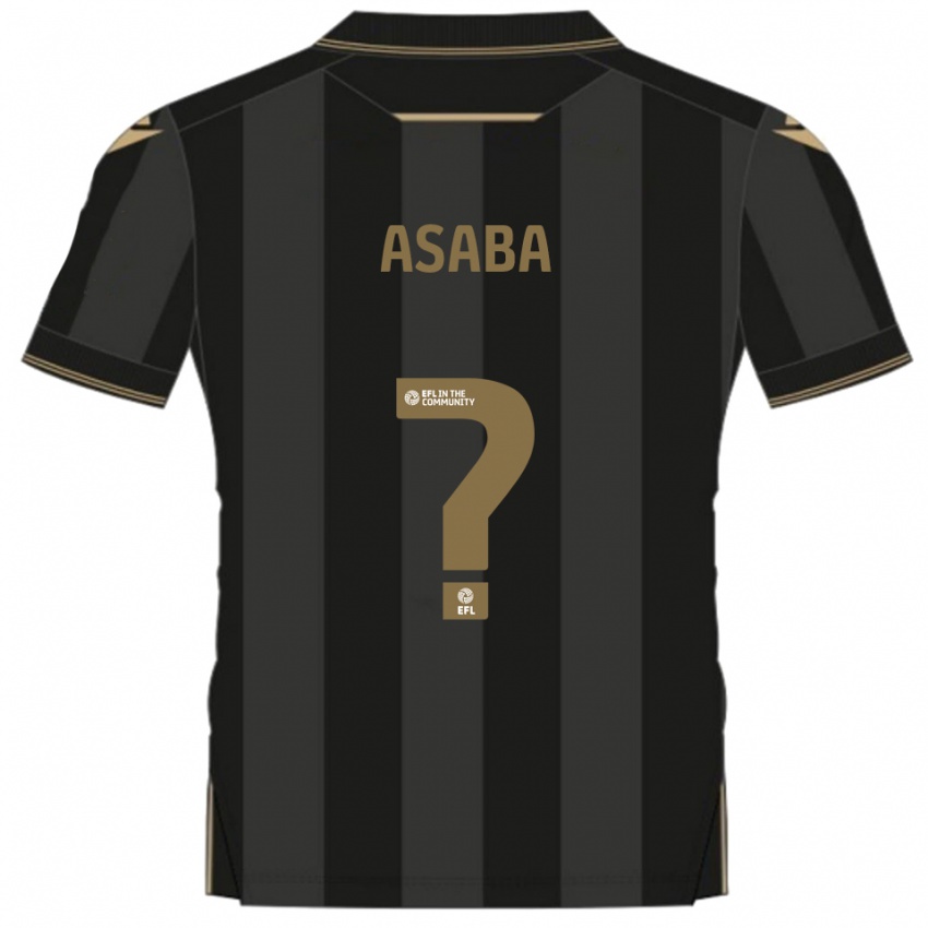 גברים Alexander Asaba #0 שחור זהב הרחק ג'רזי 2025/26 חולצה קצרה
