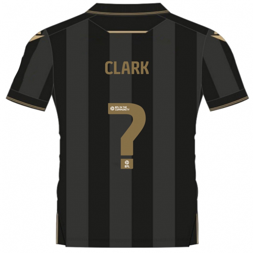 גברים Ben Clark #0 שחור זהב הרחק ג'רזי 2025/26 חולצה קצרה