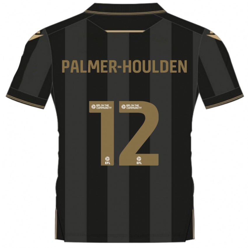 גברים סב פאלמר-הולדן #12 שחור זהב הרחק ג'רזי 2025/26 חולצה קצרה