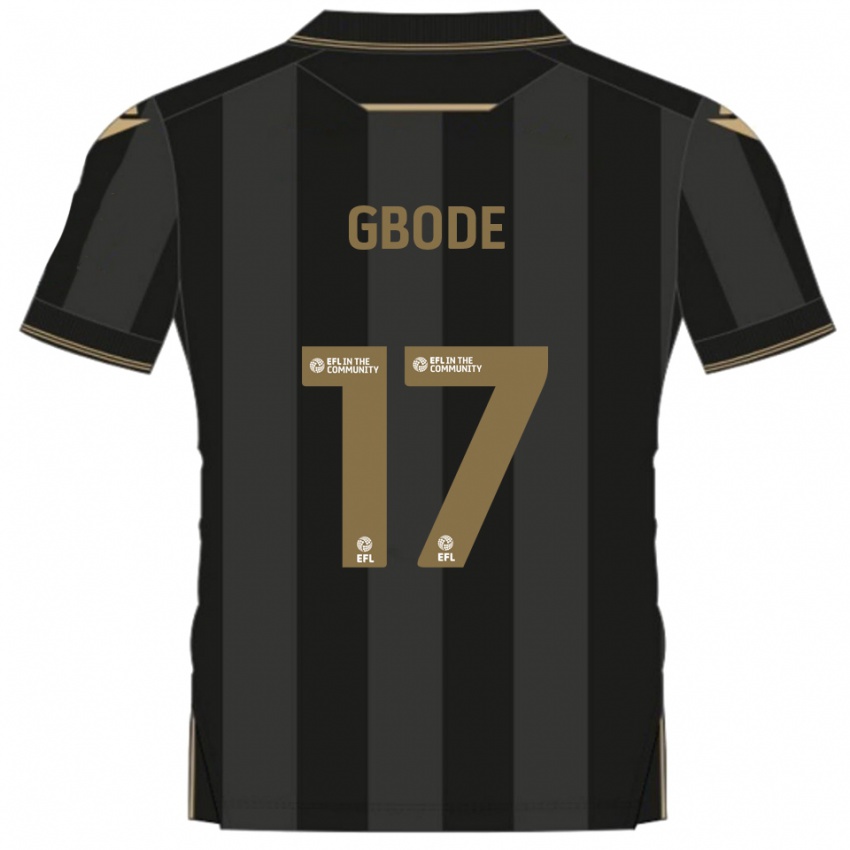 גברים Joseph Gbode #17 שחור זהב הרחק ג'רזי 2025/26 חולצה קצרה