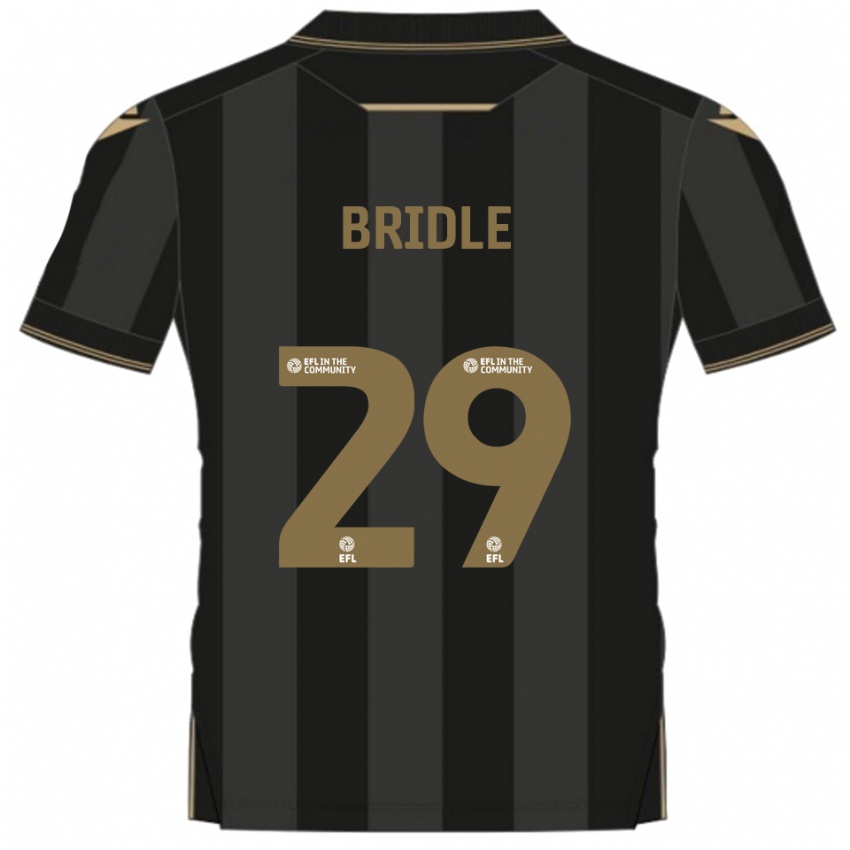 גברים הארי ברידל #29 שחור זהב הרחק ג'רזי 2025/26 חולצה קצרה