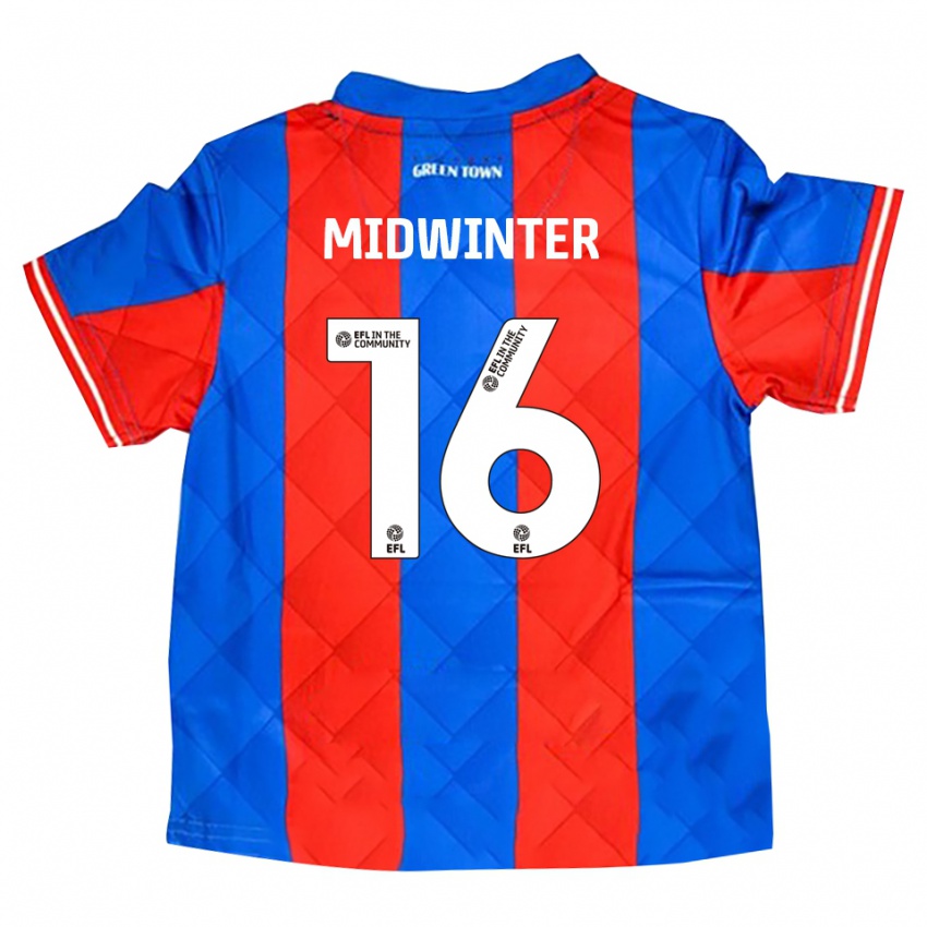 גברים Carlo Midwinter #16 כחול אדום לבן הרחק ג'רזי 2025/26 חולצה קצרה