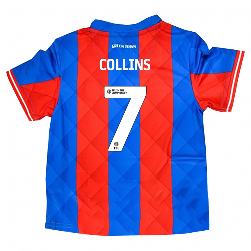 גברים Jack Collins #7 כחול אדום לבן הרחק ג'רזי 2025/26 חולצה קצרה