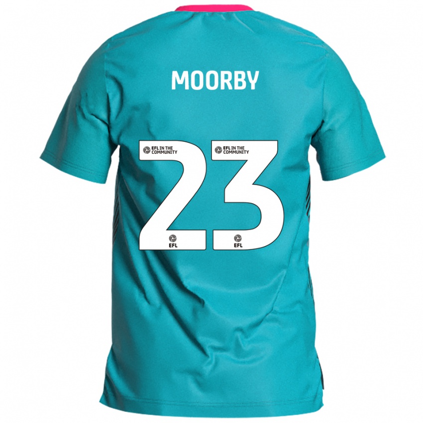 גברים ג׳יימס מורבי #23 תכלת ורוד הרחק ג'רזי 2025/26 חולצה קצרה