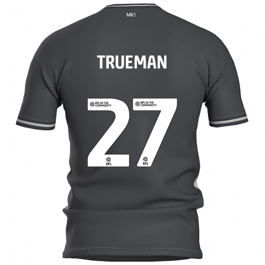 גברים קונאל טראמן #27 אפור כסוף הרחק ג'רזי 2025/26 חולצה קצרה