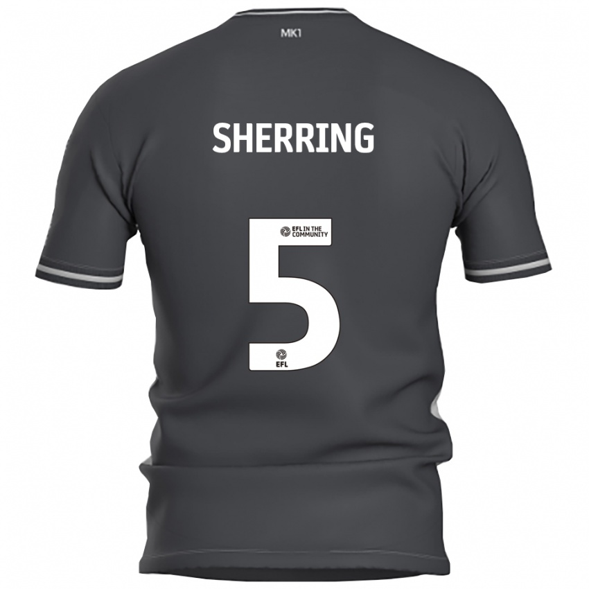 גברים סם שרינג #5 אפור כסוף הרחק ג'רזי 2025/26 חולצה קצרה