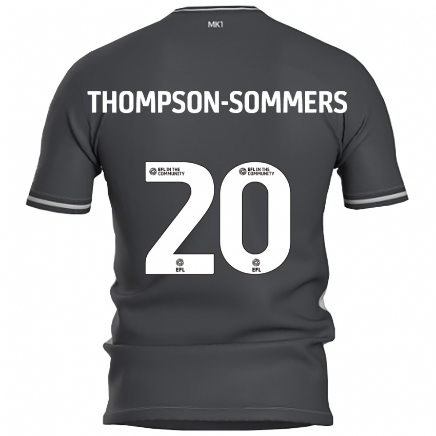 גברים קיין תומפסון-סומרס #20 אפור כסוף הרחק ג'רזי 2025/26 חולצה קצרה