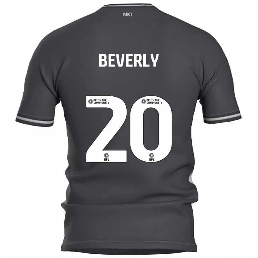 גברים Poppy Beverly #20 אפור כסוף הרחק ג'רזי 2025/26 חולצה קצרה