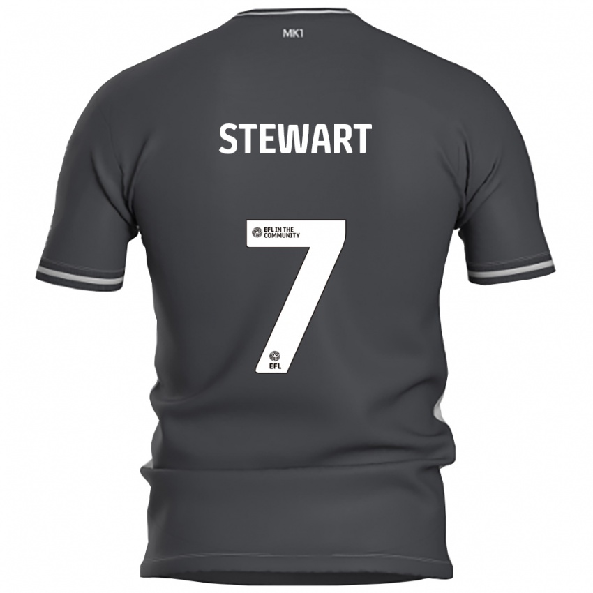 גברים Caitlin Stewart #7 אפור כסוף הרחק ג'רזי 2025/26 חולצה קצרה