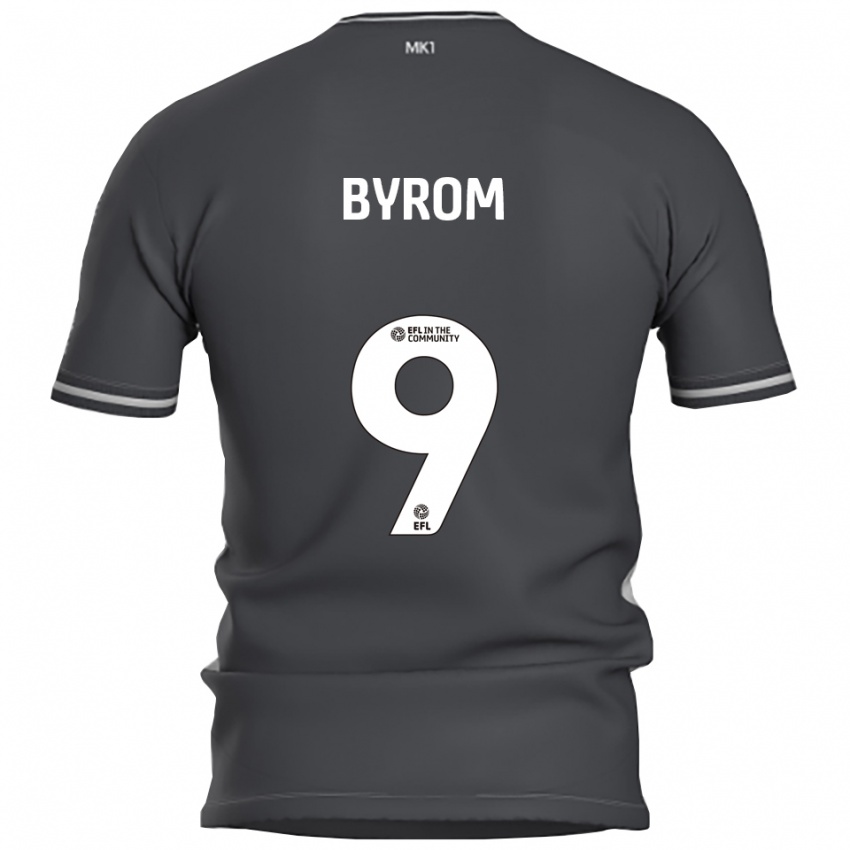 גברים Sophie Byrom #9 אפור כסוף הרחק ג'רזי 2025/26 חולצה קצרה