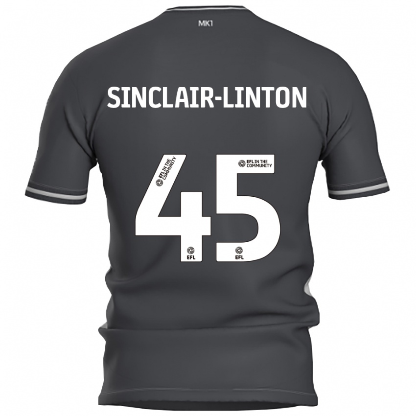 גברים קוב ג׳יאה סינקלייר-לינטון #45 אפור כסוף הרחק ג'רזי 2025/26 חולצה קצרה