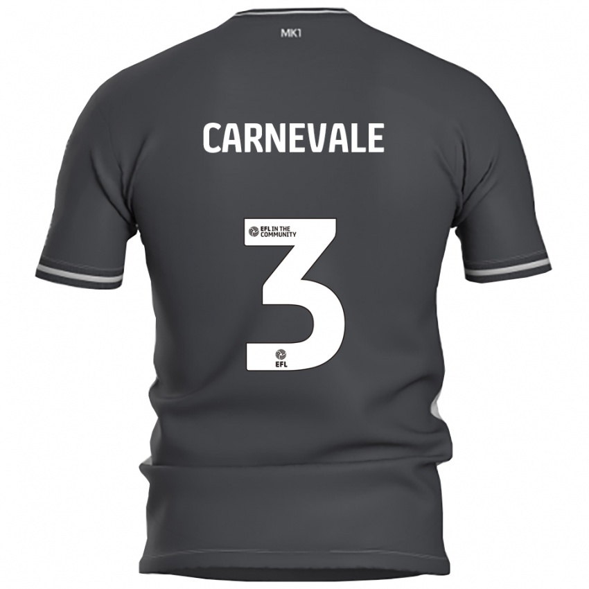 גברים Giusy Carnevale #3 אפור כסוף הרחק ג'רזי 2025/26 חולצה קצרה