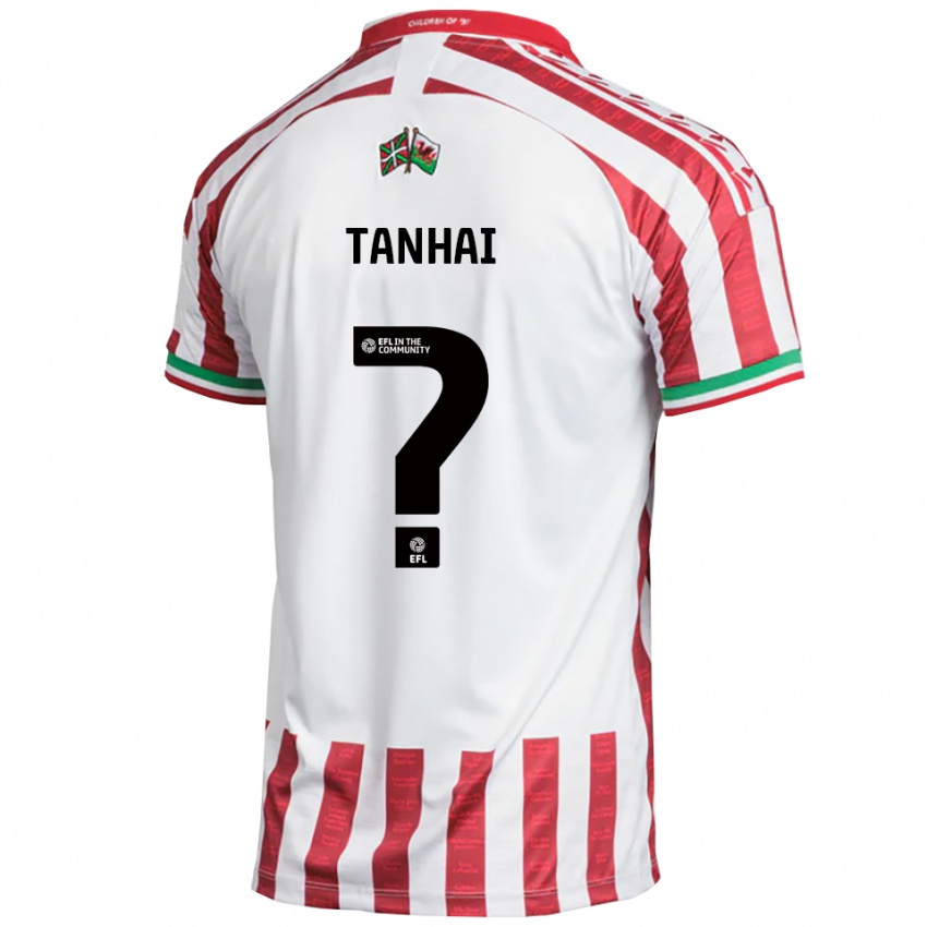 גברים Cassius Tanhai #0 אדום לבן הרחק ג'רזי 2025/26 חולצה קצרה