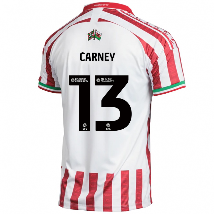 גברים ג'ייקוב קרני #13 אדום לבן הרחק ג'רזי 2025/26 חולצה קצרה