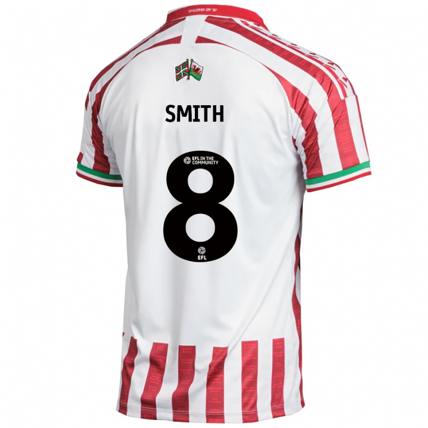 גברים Matt Smith #8 אדום לבן הרחק ג'רזי 2025/26 חולצה קצרה