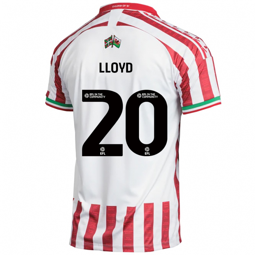גברים בן לויד #20 אדום לבן הרחק ג'רזי 2025/26 חולצה קצרה