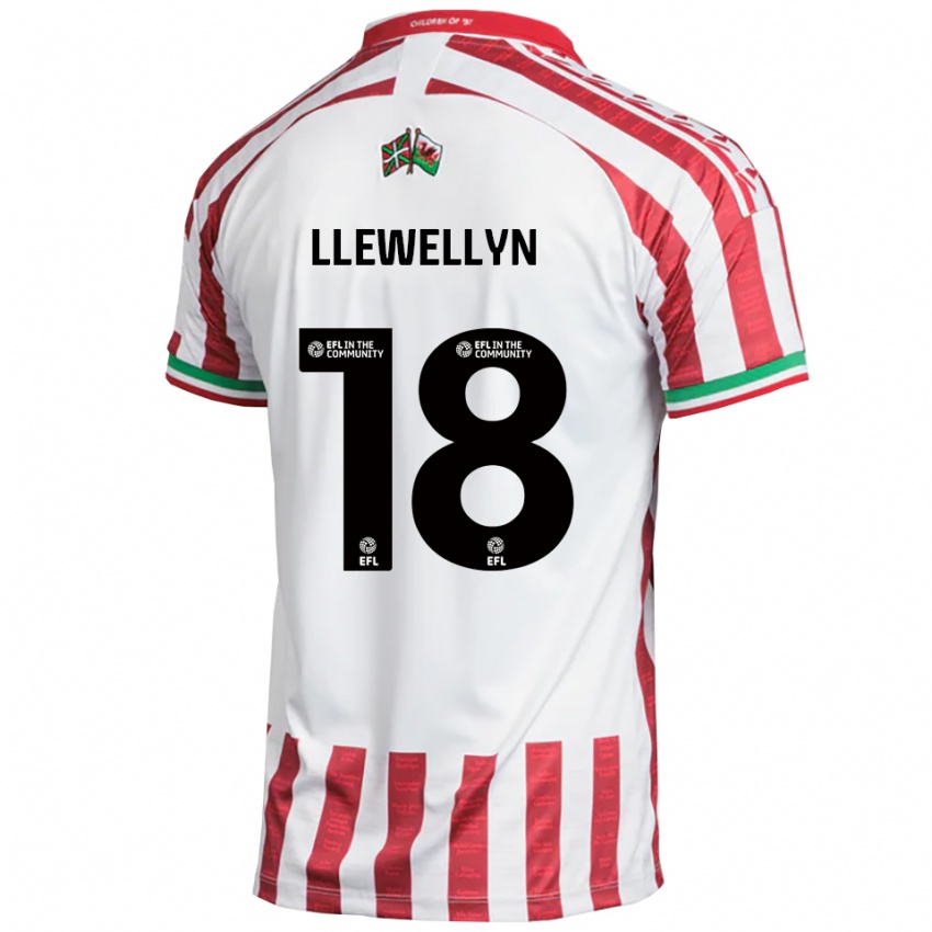 גברים קמרון לוולין #18 אדום לבן הרחק ג'רזי 2025/26 חולצה קצרה