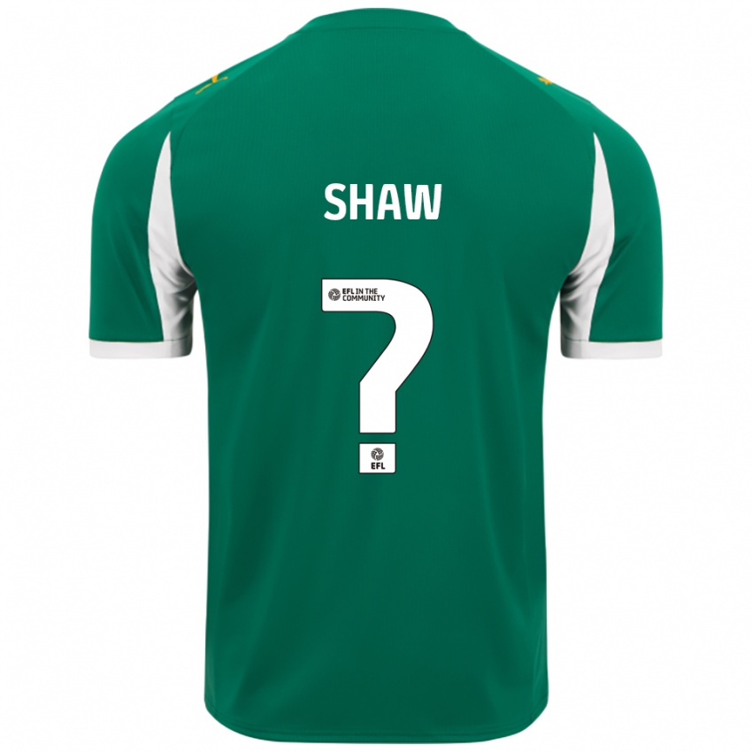 גברים Ashton Shaw #0 ירוק לבן הרחק ג'רזי 2025/26 חולצה קצרה