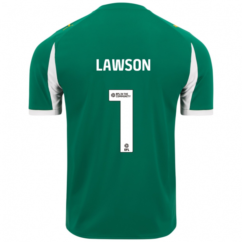 גברים Harvey Lawson #1 ירוק לבן הרחק ג'רזי 2025/26 חולצה קצרה