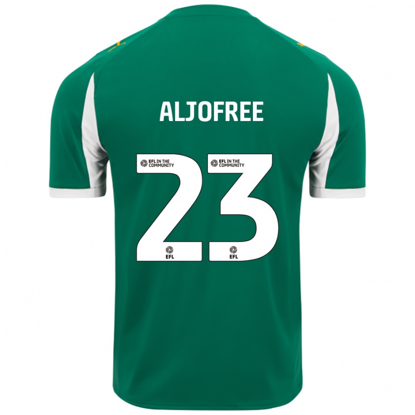גברים Sonny Aljofree #23 ירוק לבן הרחק ג'רזי 2025/26 חולצה קצרה