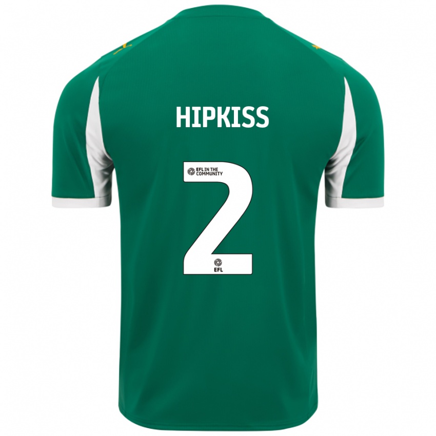 גברים Stanley Hipkiss #2 ירוק לבן הרחק ג'רזי 2025/26 חולצה קצרה