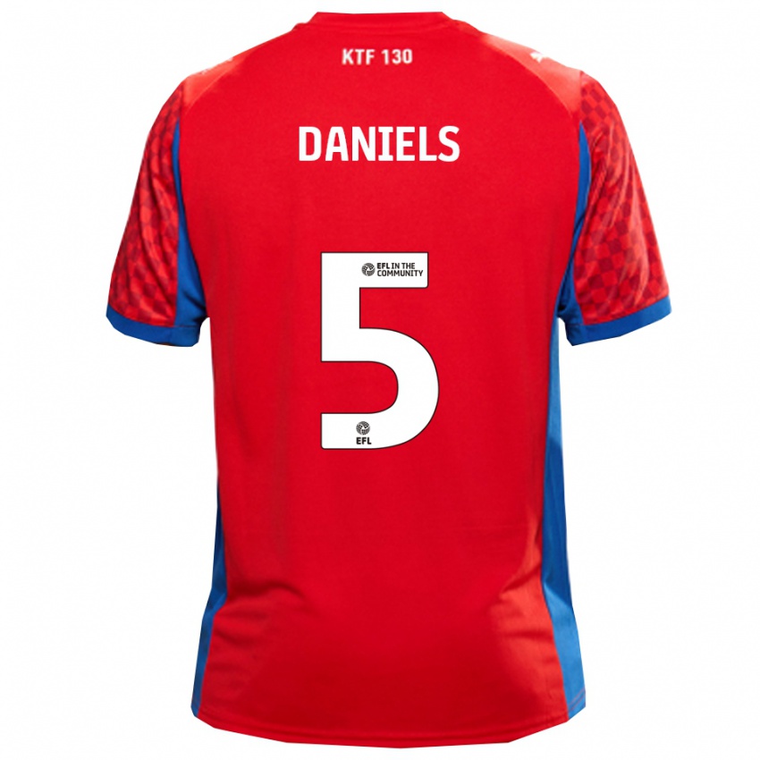 גברים דונרבון דניאלס #5 אדום כחול הרחק ג'רזי 2025/26 חולצה קצרה