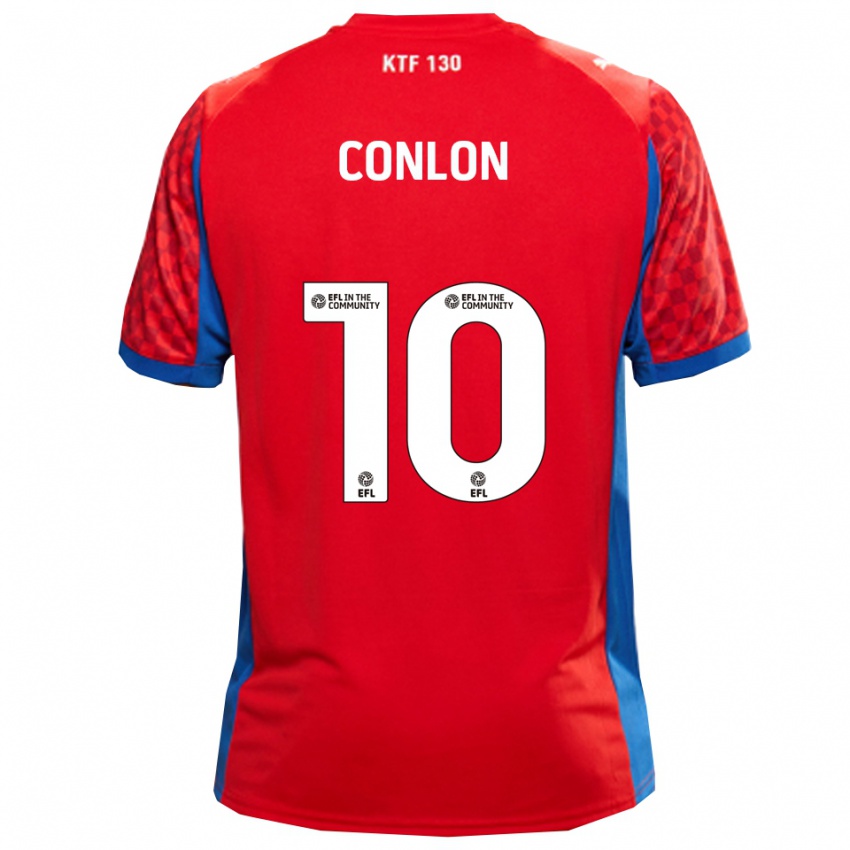 גברים טום קונלון #10 אדום כחול הרחק ג'רזי 2025/26 חולצה קצרה
