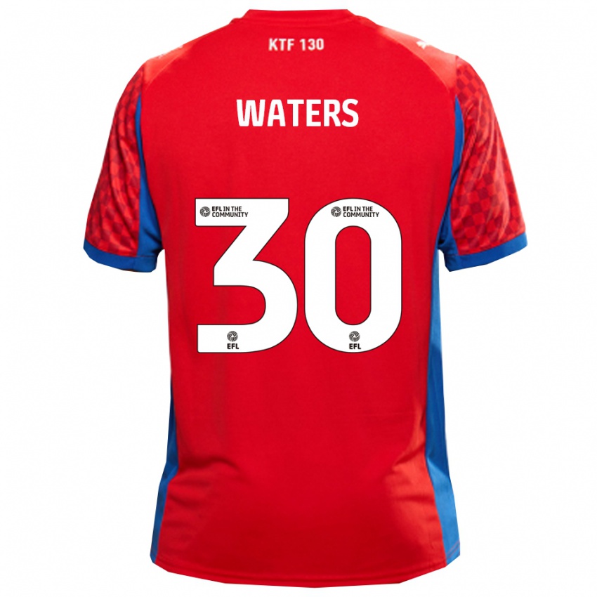 גברים בילי ווטרס #30 אדום כחול הרחק ג'רזי 2025/26 חולצה קצרה