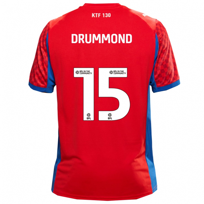 גברים קיין דראמונד #15 אדום כחול הרחק ג'רזי 2025/26 חולצה קצרה