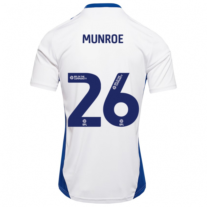 גברים Finley Munroe #26 לבן כחול הרחק ג'רזי 2025/26 חולצה קצרה