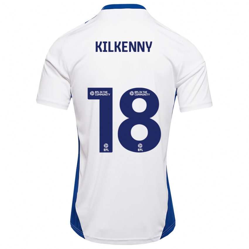 גברים גאווין קילקני #18 לבן כחול הרחק ג'רזי 2025/26 חולצה קצרה