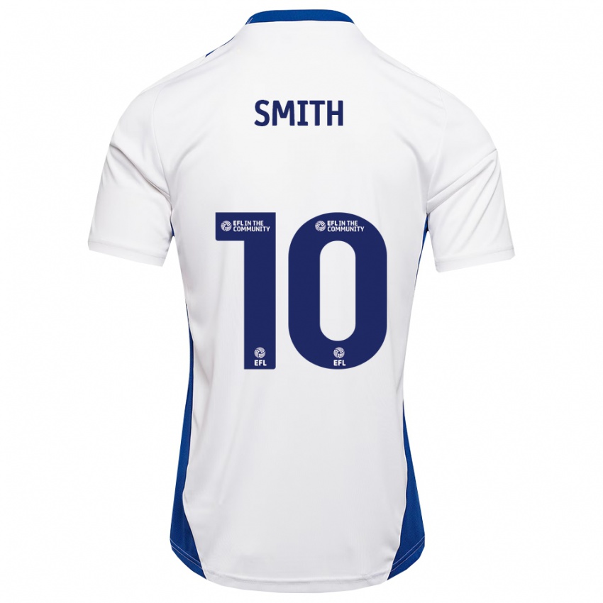 גברים Harry Smith #10 לבן כחול הרחק ג'רזי 2025/26 חולצה קצרה