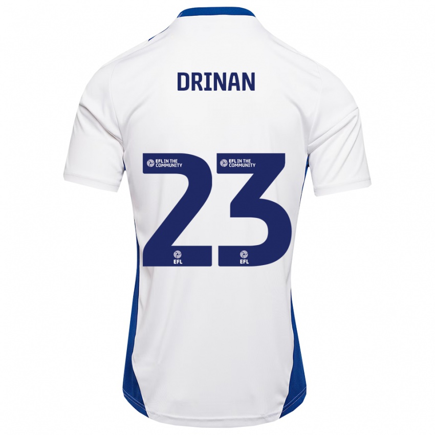 גברים ארון דרינן #23 לבן כחול הרחק ג'רזי 2025/26 חולצה קצרה