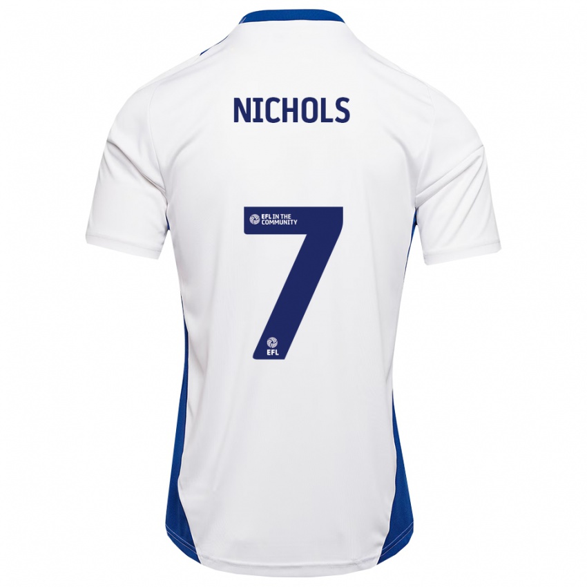 גברים Tom Nichols #7 לבן כחול הרחק ג'רזי 2025/26 חולצה קצרה