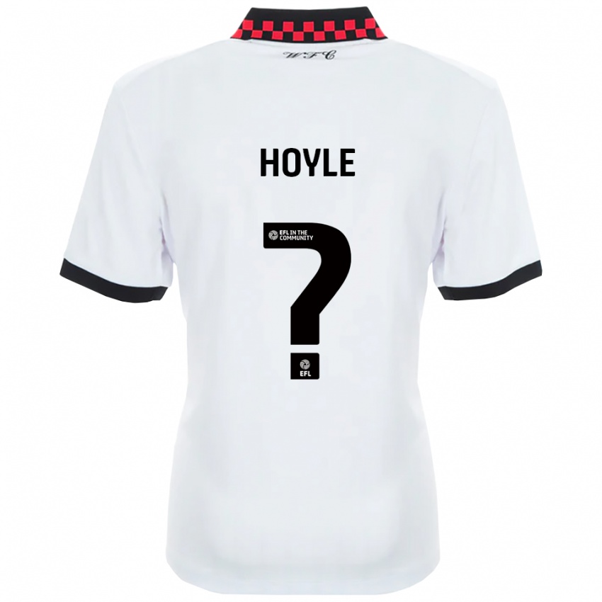 גברים Lauren Hoyle #0 לבן שחור הרחק ג'רזי 2025/26 חולצה קצרה