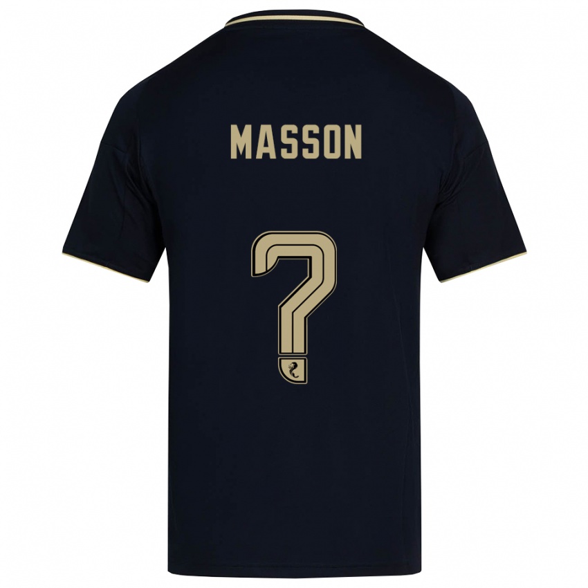 גברים Cooper Masson #0 כחול נייבי זהב הרחק ג'רזי 2025/26 חולצה קצרה