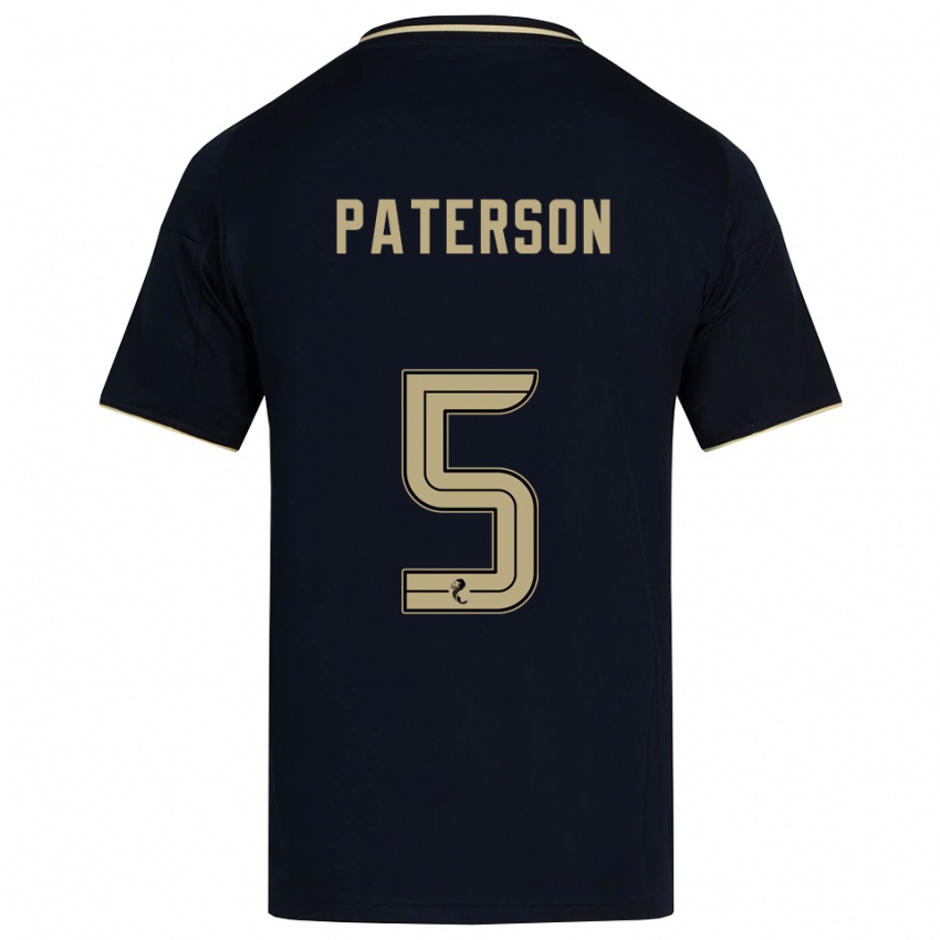 גברים דונה לואיז פטרסון #5 כחול נייבי זהב הרחק ג'רזי 2025/26 חולצה קצרה