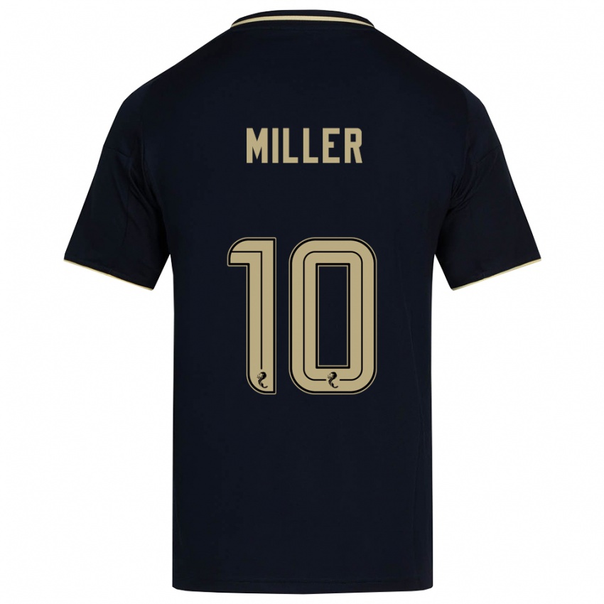 גברים Darcie Miller #10 כחול נייבי זהב הרחק ג'רזי 2025/26 חולצה קצרה