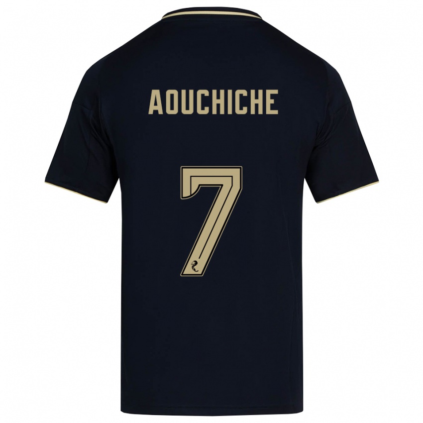 גברים אדיל אאושיש #7 כחול נייבי זהב הרחק ג'רזי 2025/26 חולצה קצרה