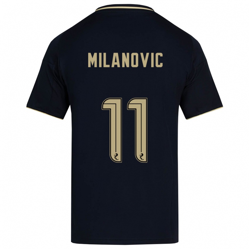 גברים ניקולס מילאנוביץ׳ #11 כחול נייבי זהב הרחק ג'רזי 2025/26 חולצה קצרה