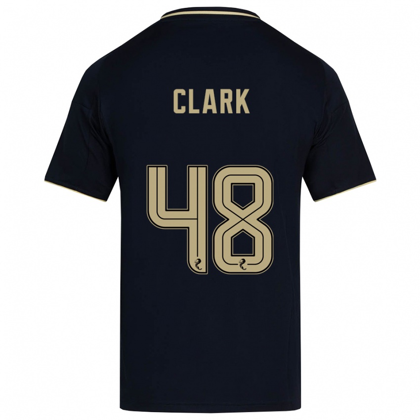 גברים אליס קלארק #48 כחול נייבי זהב הרחק ג'רזי 2025/26 חולצה קצרה