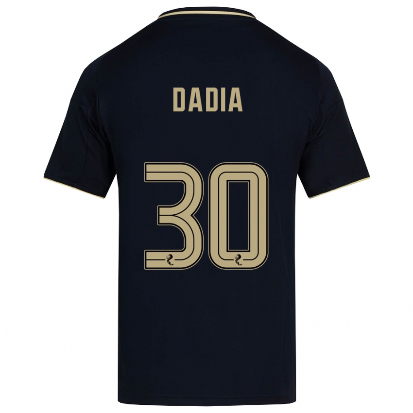 גברים אור דדיה #30 כחול נייבי זהב הרחק ג'רזי 2025/26 חולצה קצרה