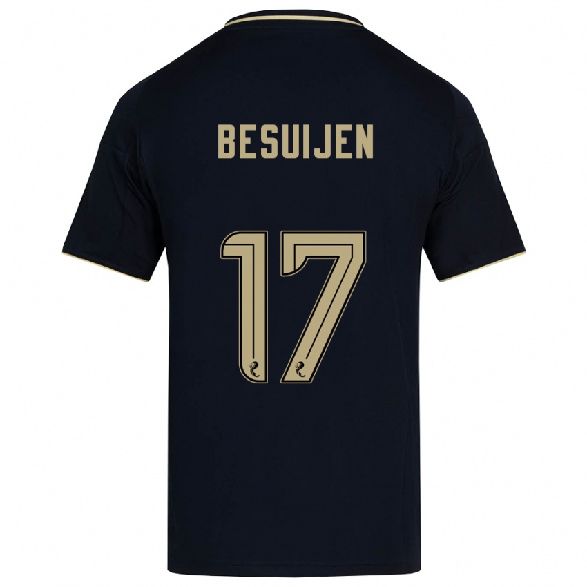 גברים ויסנטה בסוייג'ן #17 כחול נייבי זהב הרחק ג'רזי 2025/26 חולצה קצרה